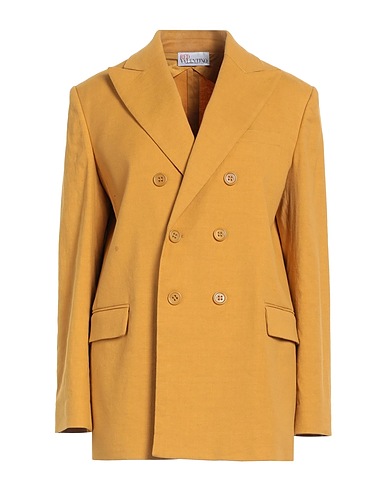 REDValentino Blazer Mustard 54% Linen, 45% Cotton, 1% Elastane