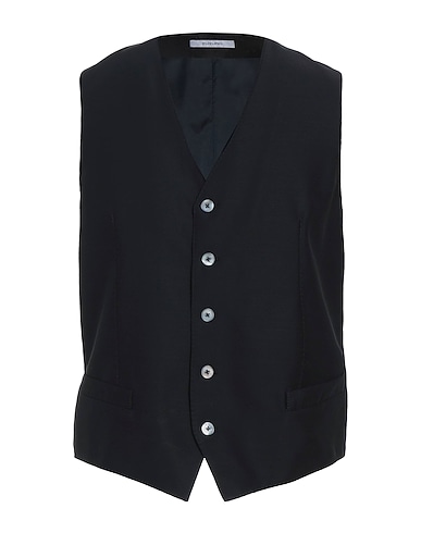 FUTURO Suit vest Black 58% Viscose, 42% Virgin Wool