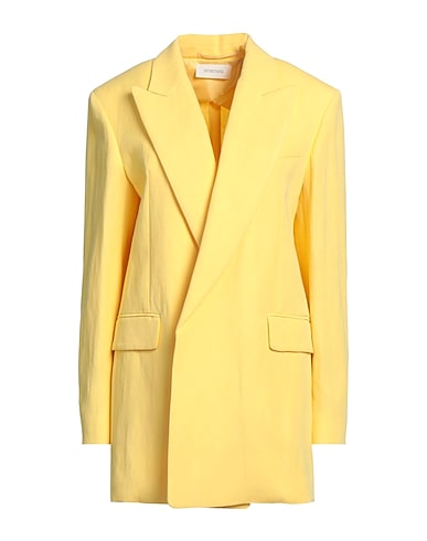 SPORTMAX Blazer Yellow 60% Viscose, 40% Linen