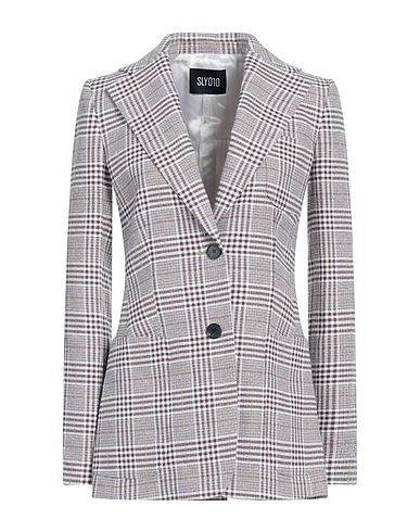 SLY010 Americana Ladrillo 70% Algodón, 13% Lino, 9% Poliamida, 8% Lana Virgen
