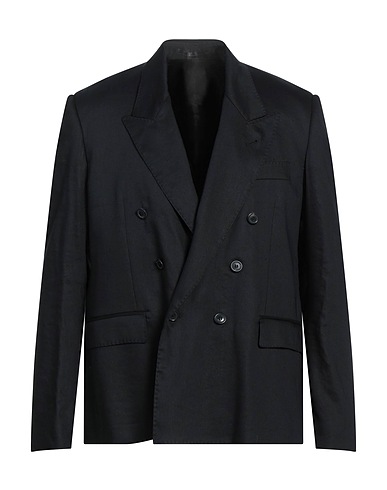 GRIFONI Blazer Black 61% Linen, 36% Viscose, 3% Elastane