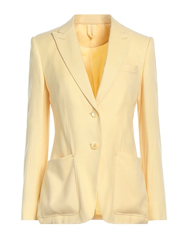MAX MARA Blazer Light yellow 100% Cashmere