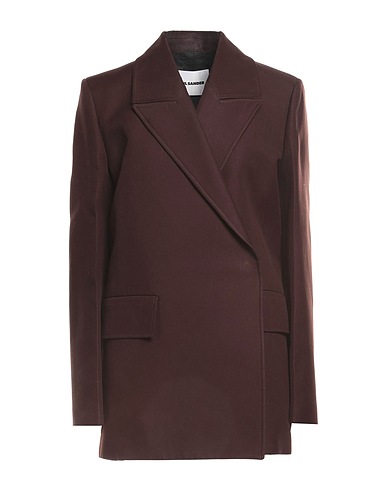JIL SANDER Blazer Dark brown 100% Cotton
