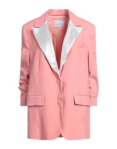 SOALLURE Giacca Rosa 55% Lino, 45% Viscosa