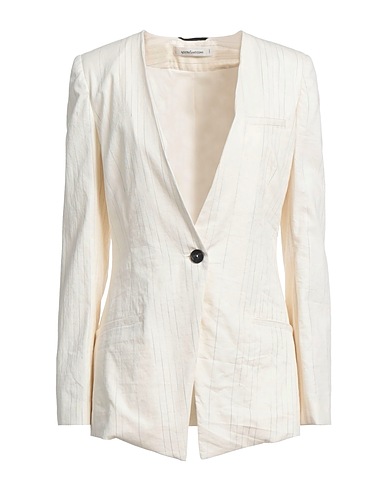 NOSTRASANTISSIMA Blazer Ivory 73% Cotton, 27% Linen