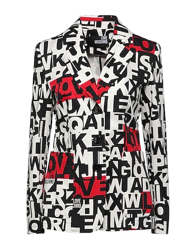 LOVE MOSCHINO Blazer White 97% Cotton, 3% Elastane