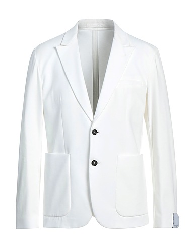 PAOLO PECORA Blazers Weiß 56% Viskose, 36% Polyamid, 8% Elastan