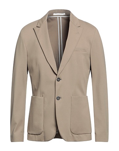 PAOLO PECORA Blazer Khaki 56% Viscose, 36% Polyamide, 8% Elastane