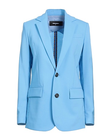 DSQUARED2 Blazer Sky blue 54% Polyester, 44% Virgin Wool, 2% Elastane