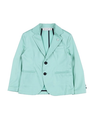 MANUEL RITZ Blazer Light green 98% Cotton, 2% Elastane
