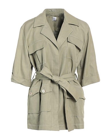 ELEVENTY Blazer Military green 59% Cotton, 41% Ramie