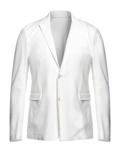 PAOLO PECORA Blazer Ivory 56% Viscose, 36% Polyamide, 8% Elastane