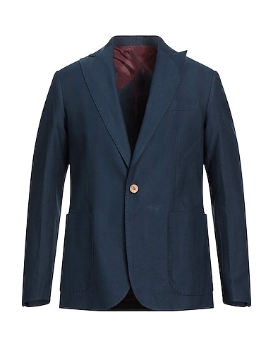 NEILL KATTER Blazer Midnight blue 70% Cotton, 30% Linen