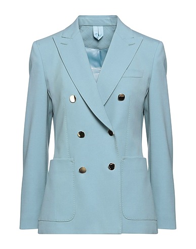 MAX MARA Blazer Sky blue 63% Virgin Wool, 34% Mohair wool, 3% Elastane