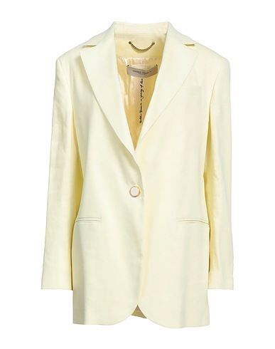 GOLDEN GOOSE Blazer Pastel yellow 59% Linen, 38% Viscose, 3% Elastane
