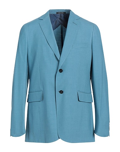 DUNHILL Blazer Azure 45% Wool, 20% Tussah silk, 20% Cotton, 15% Mulberry silk