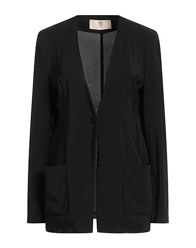 JUCCA Giacca Nero 95% Viscosa, 5% Elastan