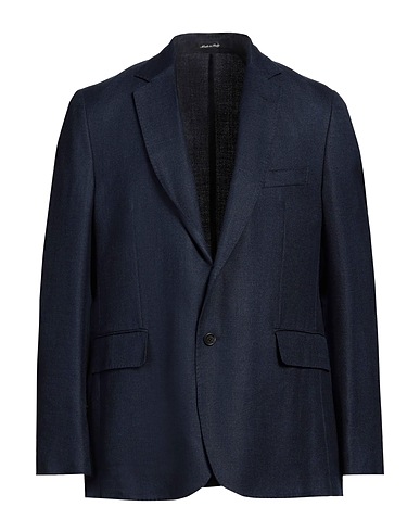 DUNHILL Blazer Midnight blue 67% Wool, 20% Silk, 13% Linen