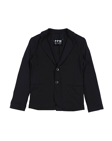 PAOLO PECORA Blazer Black 90% Cotton, 10% Elastane