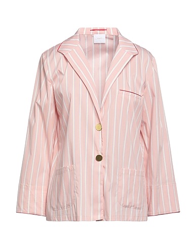 MERCI ITALIA Blazer Light pink 71% Cotton, 25% Polyamide, 4% Elastane