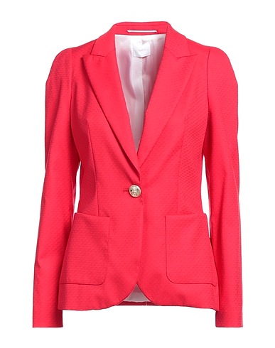 MERCI ITALIA Blazer Red 49% Cotton, 49% Rayon, 2% Elastane