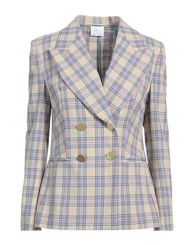 MERCI ITALIA Blazer Beige 75% Cotton, 20% Polyester, 5% Elastane