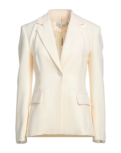 SIMONA CORSELLINI Blazer Ivory 94% Polyester, 6% Elastane