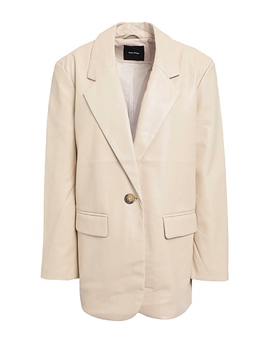 VERO MODA Blazer Beige 100% Polyester, Polyurethane coated