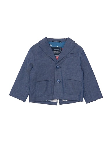 DANIELE ALESSANDRINI Blazer Blue 79% Polyester, 19% Viscose, 2% Elastane