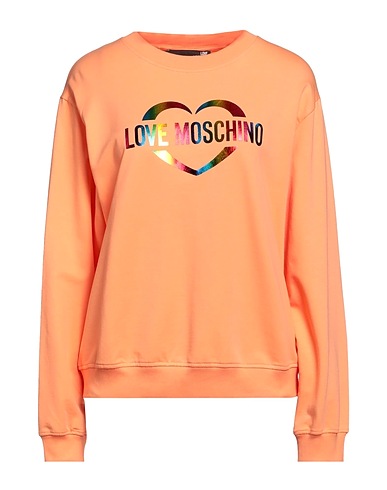LOVE MOSCHINO Sweatshirt Apricot 95% Cotton, 5% Elastane