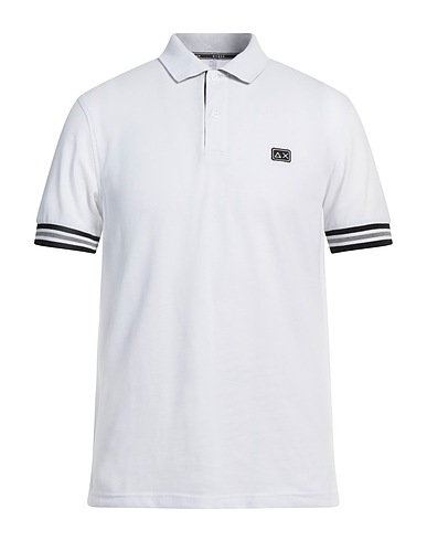 SUN 68 Polo Bianco 95% Cotone, 5% Elastan