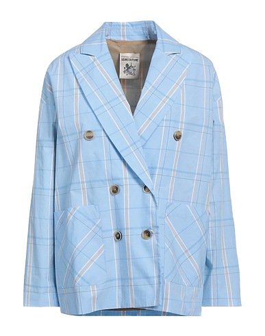 SEMICOUTURE Blazer Sky blue 100% Cotton