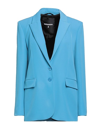 PATRIZIA PEPE Blazer Azure 95% Polyester, 5% Elastane