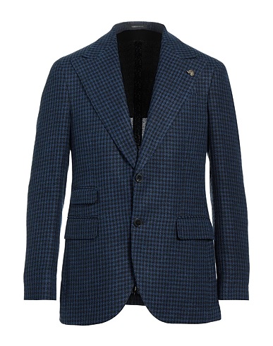 GABRIELE PASINI Blazer Midnight blue 67% Linen, 33% Polyamide