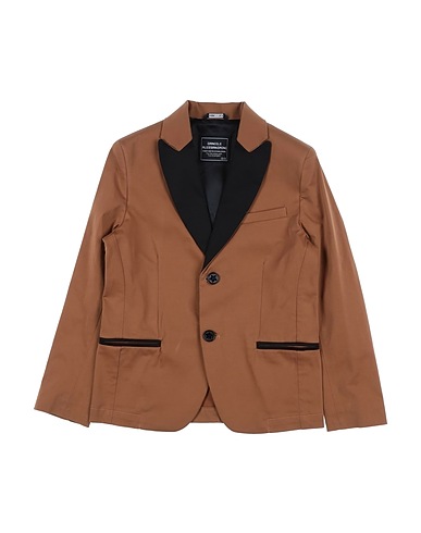 DANIELE ALESSANDRINI Blazer Camel 58% Cotton, 40% Viscose, 2% Elastane