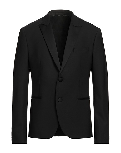 NEIL BARRETT Blazer Black 53% Polyester, 44% Virgin Wool, 3% Elastane