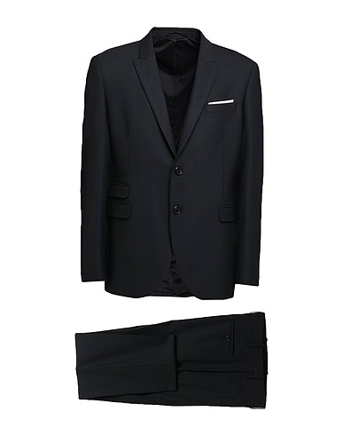 NEIL BARRETT Suits Black 53% Polyester, 44% Virgin Wool, 3% Elastane