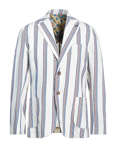 BOB Blazer White 69% Cotton, 27% Linen, 4% Polyamide