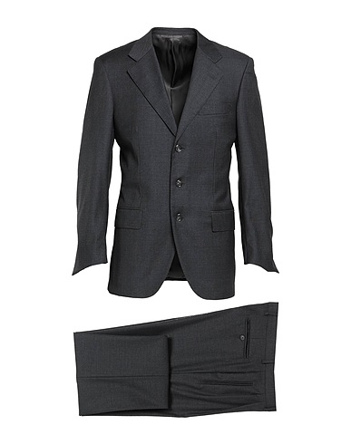 CARUSO Suits Charcoal 100% Wool