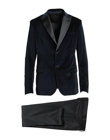 MARCIANO by GUESS Suits Midnight blue 98% Cotton, 2% Elastane