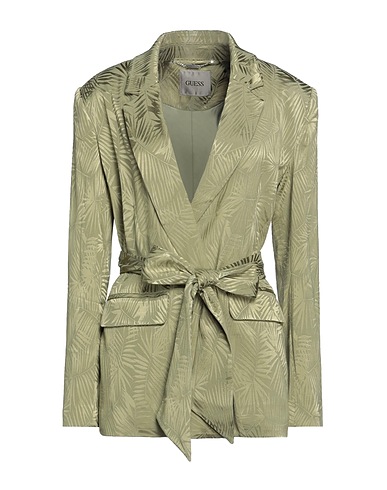 GUESS Blazer Military green 55% Viscose, 42% Rayon, 3% Elastane