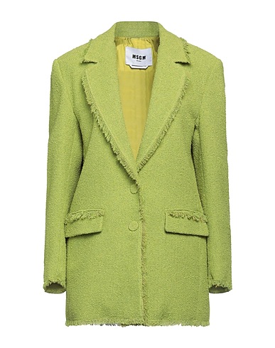 MSGM Giacca Verde 65% Cotone, 30% Poliestere, 5% Altre Fibre