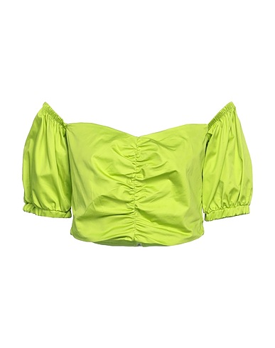 KAOS Off-the-shoulder top Lime green 100% Cotton