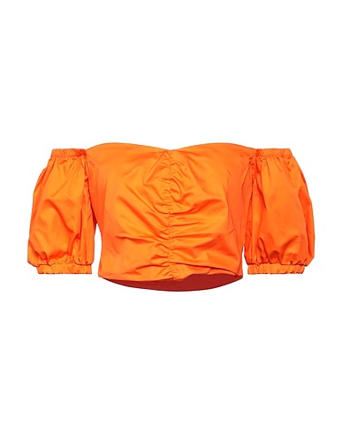 KAOS Off-the-shoulder top Orange 100% Cotton