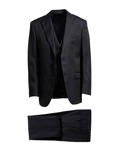 CAESAR Suits Black 100% Virgin Wool