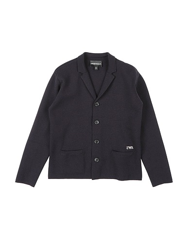 EMPORIO ARMANI Blazer Midnight blue 41% Acrylic, 41% Virgin Wool, 15% Polyamide, 3% Elastane
