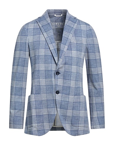 CIRCOLO 1901 Blazer Pastel blue 97% Cotton, 3% Elastane