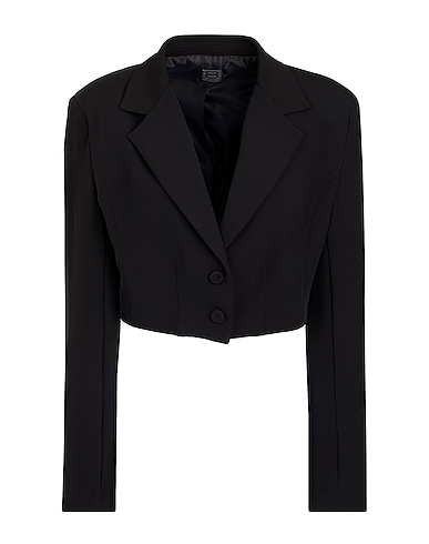 8 by YOOX Americana CROPPED BLAZER
 Negro 97% Poliéster, 3% Elastán