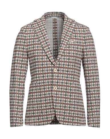 MANUEL RITZ Blazer Brown 80% Cotton, 17% Polyester, 3% Elastane
