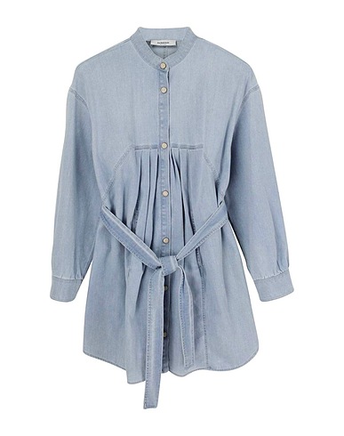 DONDUP Vestito Blu Cotone